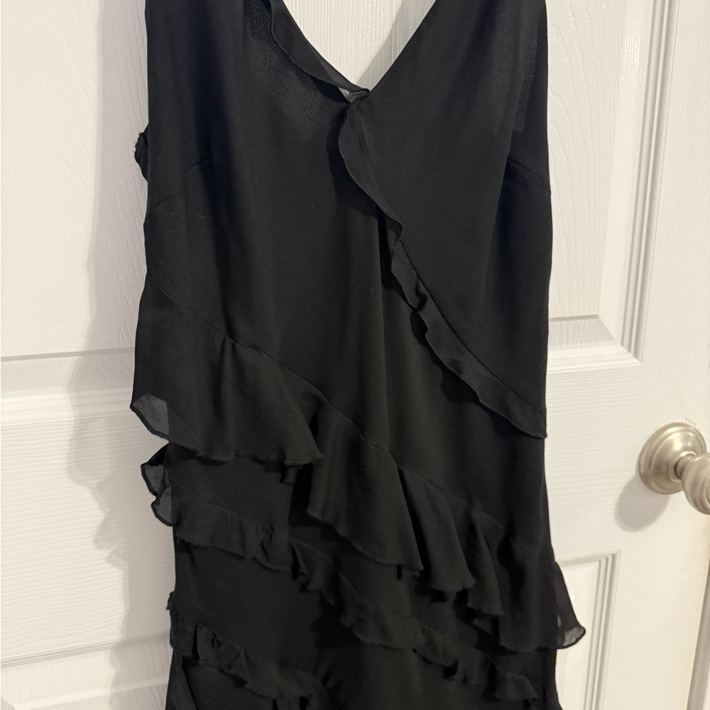 Abercrombie & Fitch Black Ruffled Maxi Dress - Picture 8 of 15